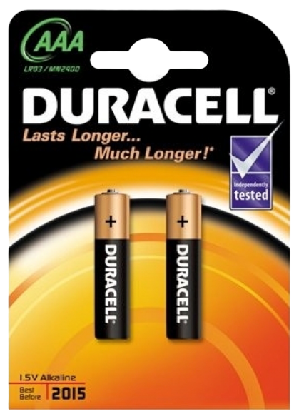 Bateri Alkaline AAA Duracell Basic 2cope