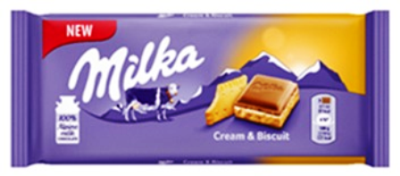 Cokollate Milka 100G Cream & Biscuit 100gr