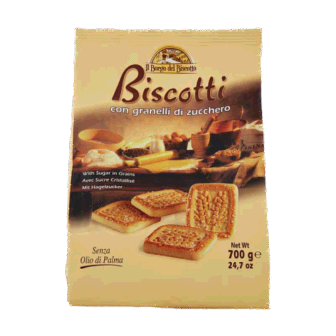 Biskota Borgo Del Biscotti Con Granelli Di Zucchero 700g
